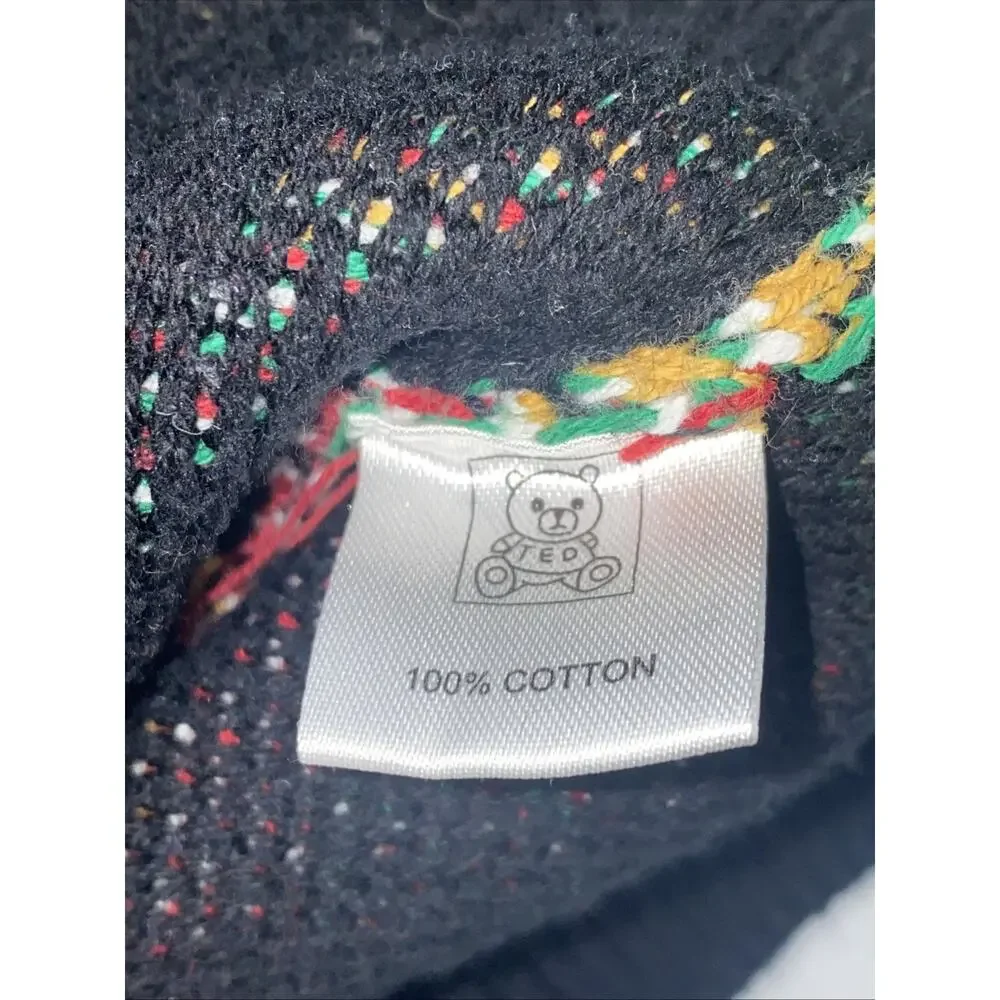 Teddy fresh Sweater Size Small 100% Cotton Stripes